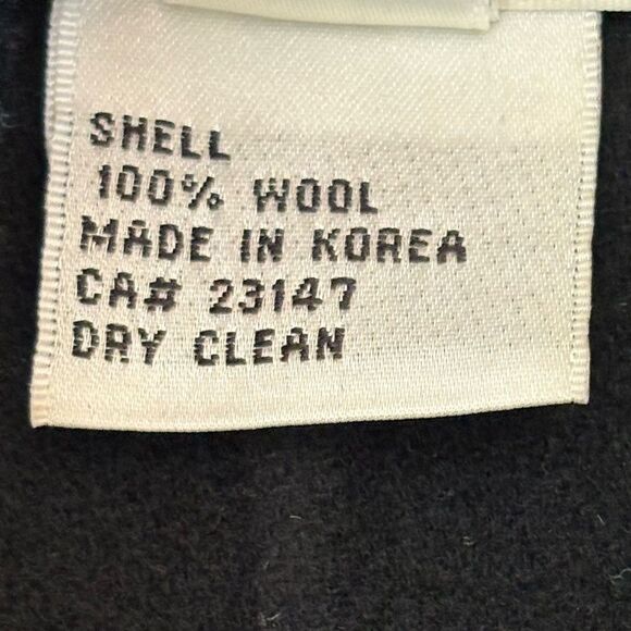 Talbots Black Wool Blazer Jacket Open Front Old Money Womens Size 8 - Picture 7 of 9